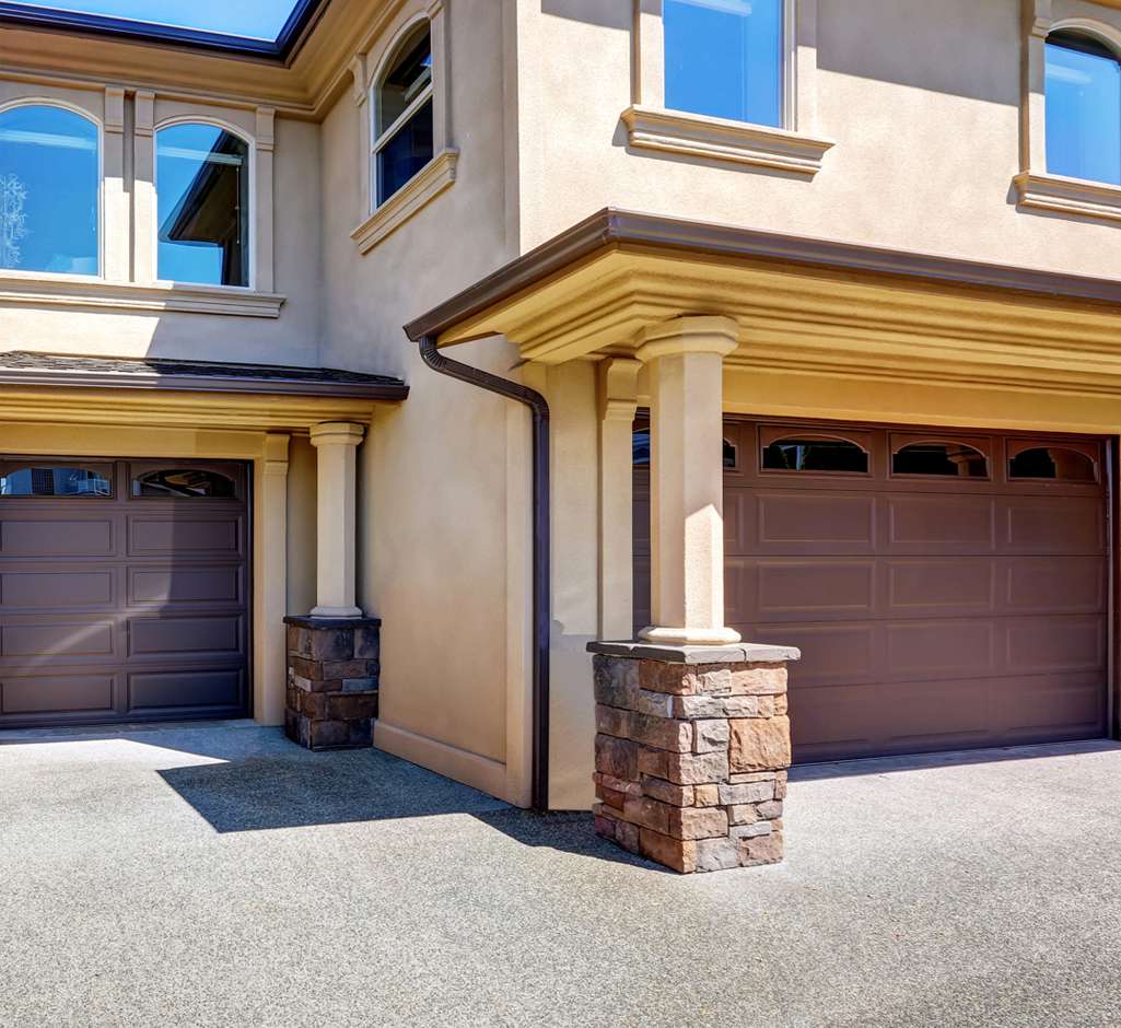 a house with a garage 