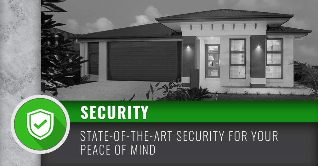 Slide that reads, "Security: State-of-the-art security for your peace of mind."