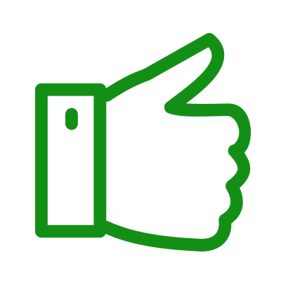 Thumbs up outline icon