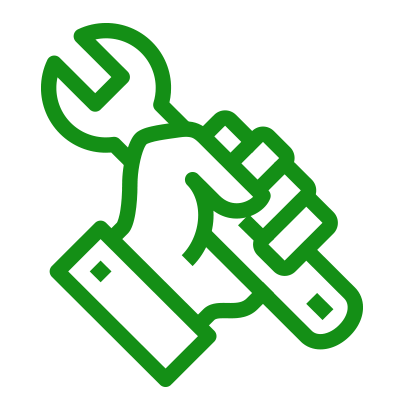 Hand holding wrench Icon